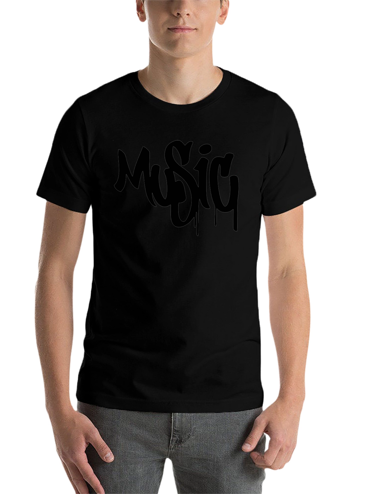 Music Graffiti Style Graphic T-Shirt