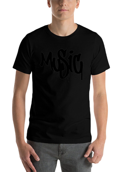 Music Graffiti Style Graphic T-Shirt