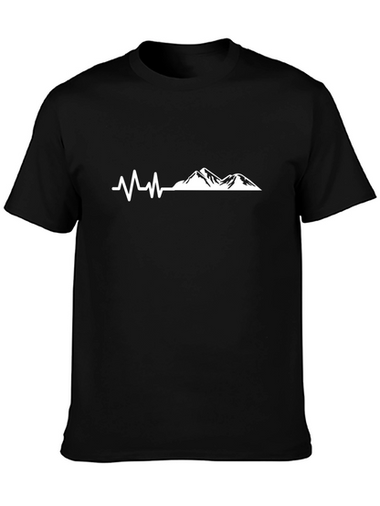 Mountain Heartbeat T-Shirt - Black