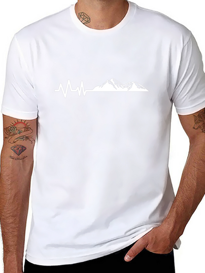 Mountain Heartbeat T-Shirt - Black