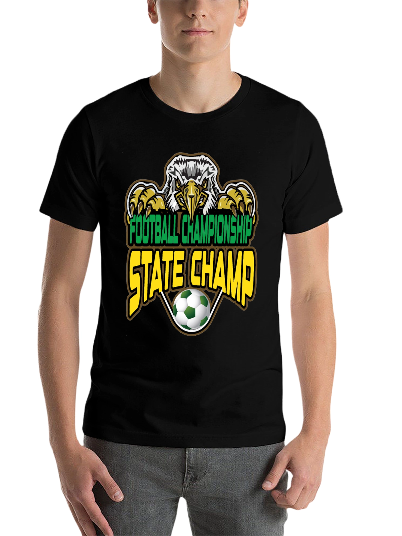Football Championship State Champ Eagle T-Shirt