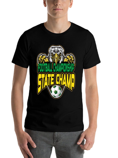 Football Championship State Champ Eagle T-Shirt