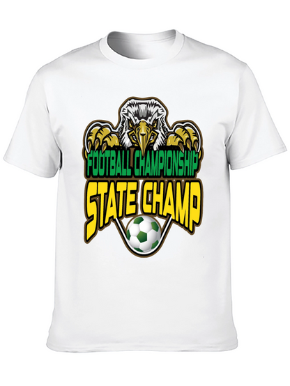 Football Championship State Champ Eagle T-Shirt