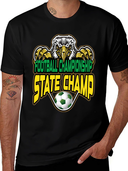Football Championship State Champ Eagle T-Shirt