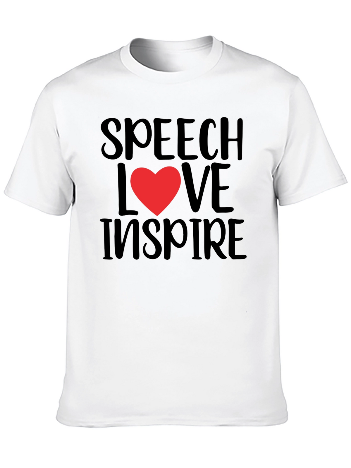 Speech Love Inspire Graphic Tee - Black