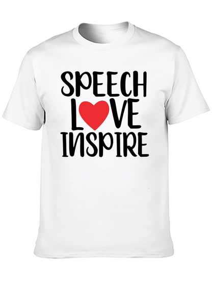 Speech Love Inspire Graphic Tee - Black