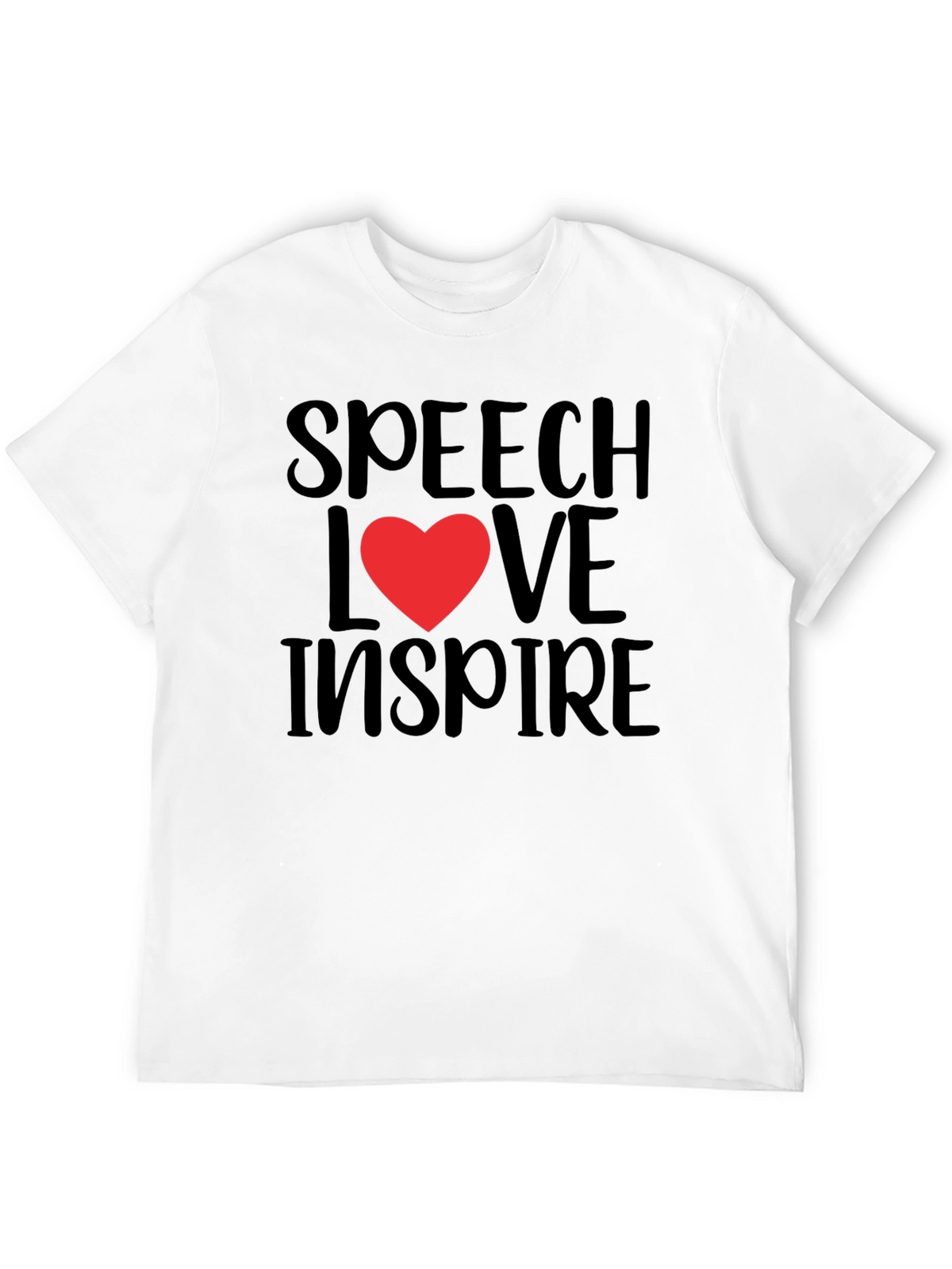 Speech Love Inspire Graphic Tee - Black