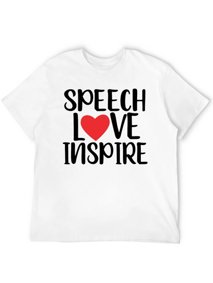 Speech Love Inspire Graphic Tee - Black