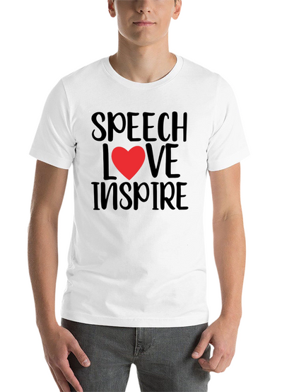 Speech Love Inspire Graphic Tee - Black