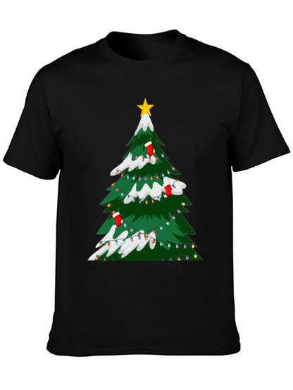 Christmas Tree Graphic Tee - Holiday Festive Style