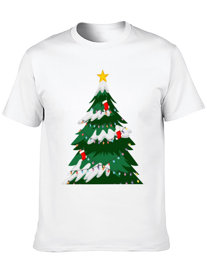 Christmas Tree Graphic Tee - Holiday Festive Style