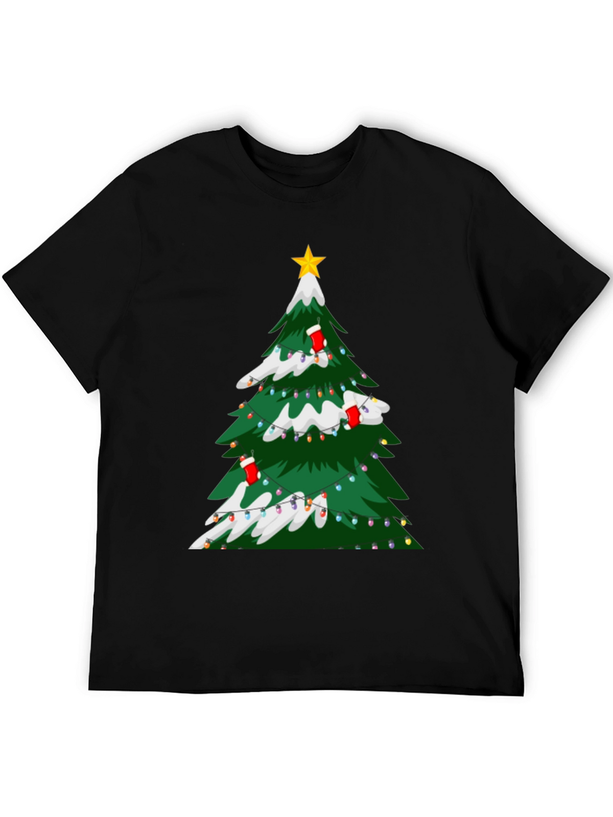 Christmas Tree Graphic Tee - Holiday Festive Style