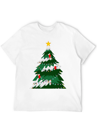Christmas Tree Graphic Tee - Holiday Festive Style