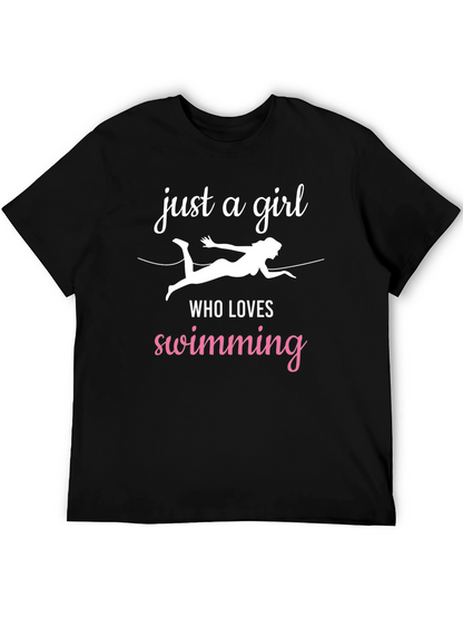 Just a Girl Who Loves Swimming T-Shirt