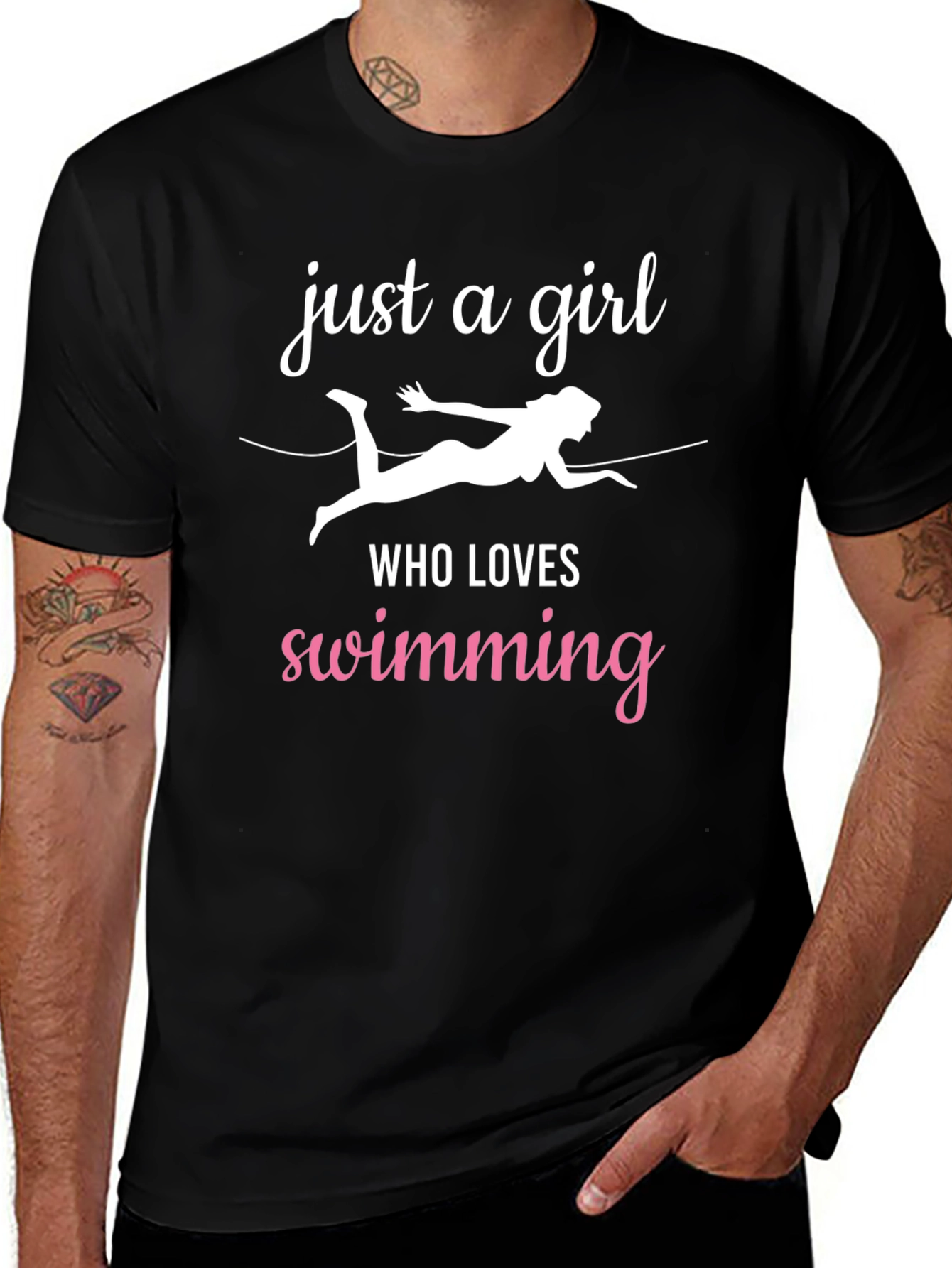 Just a Girl Who Loves Swimming T-Shirt