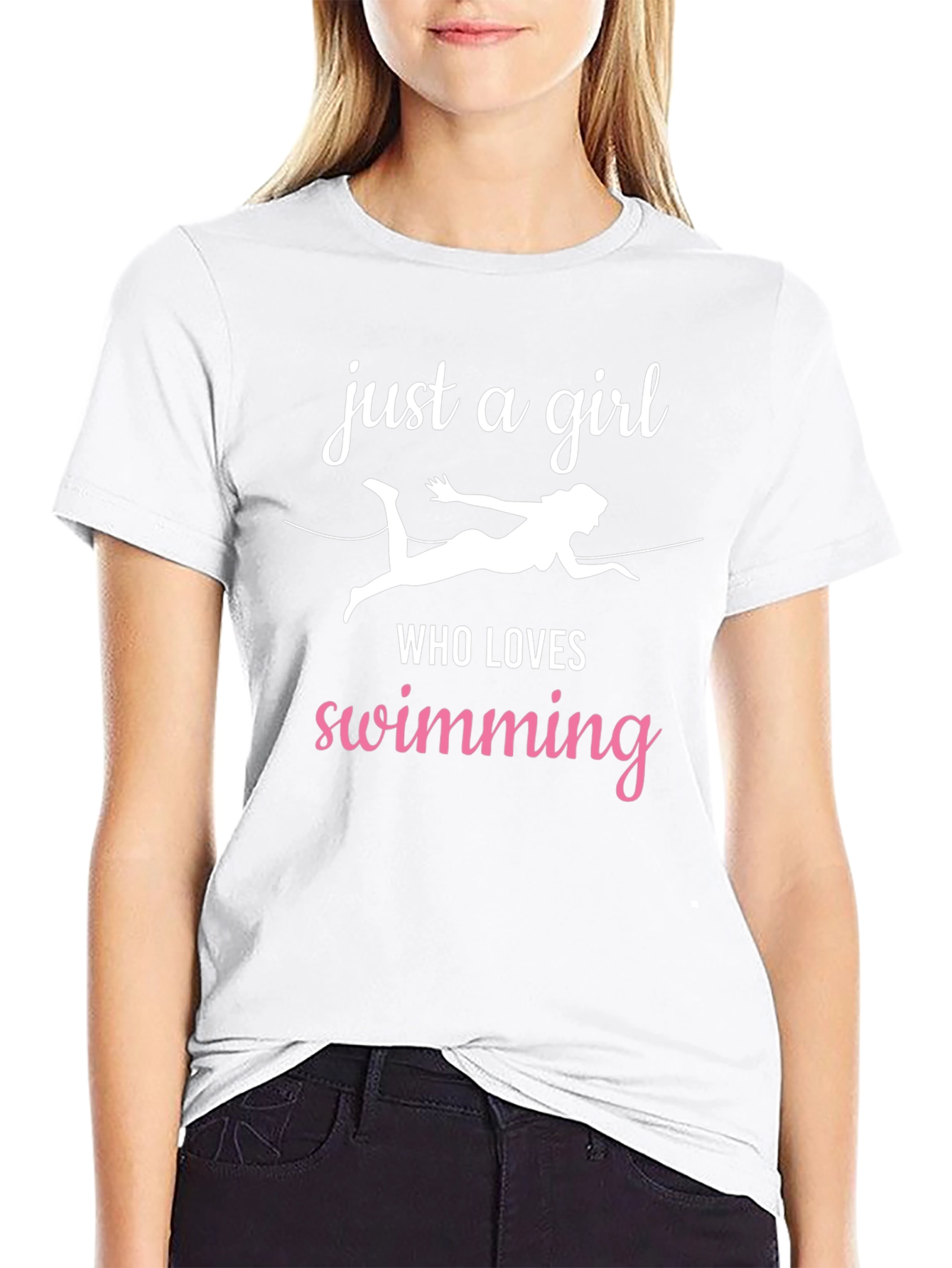 Just a Girl Who Loves Swimming T-Shirt