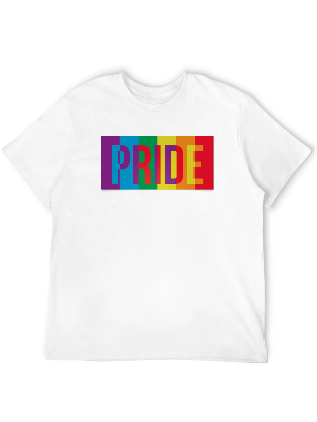 Pride Rainbow Graphic Tee - Soft Cotton Blend