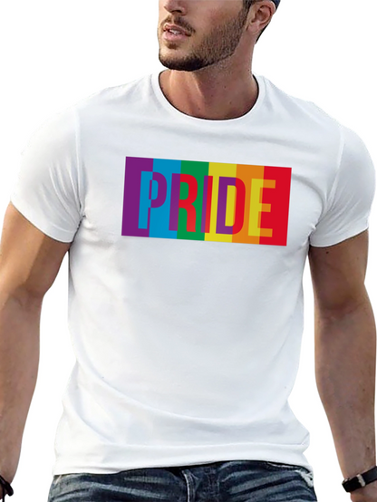 Pride Rainbow Graphic Tee - Soft Cotton Blend