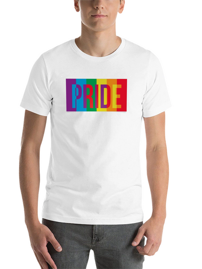 Pride Rainbow Graphic Tee - Soft Cotton Blend