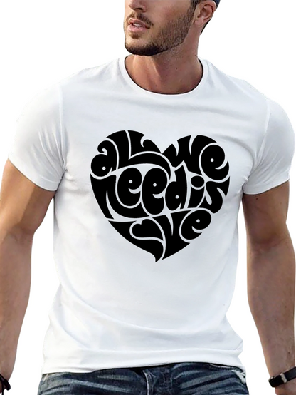 All We Need Is Love Heart Graphic Tee