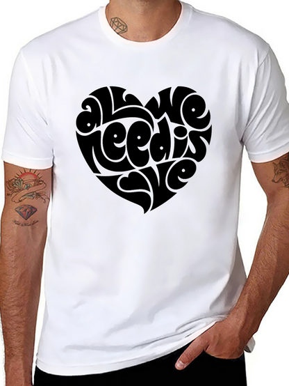 All We Need Is Love Heart Graphic Tee