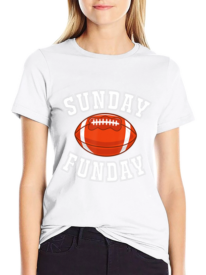 Sunday Funday Football Graphic T-Shirt