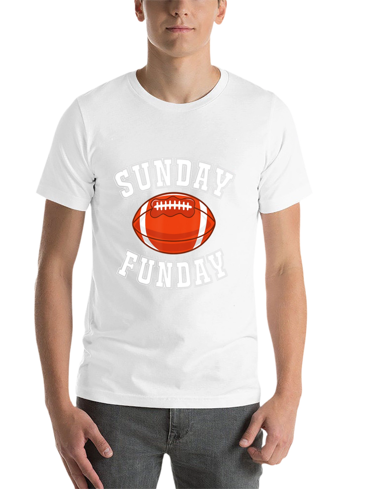 Sunday Funday Football Graphic T-Shirt