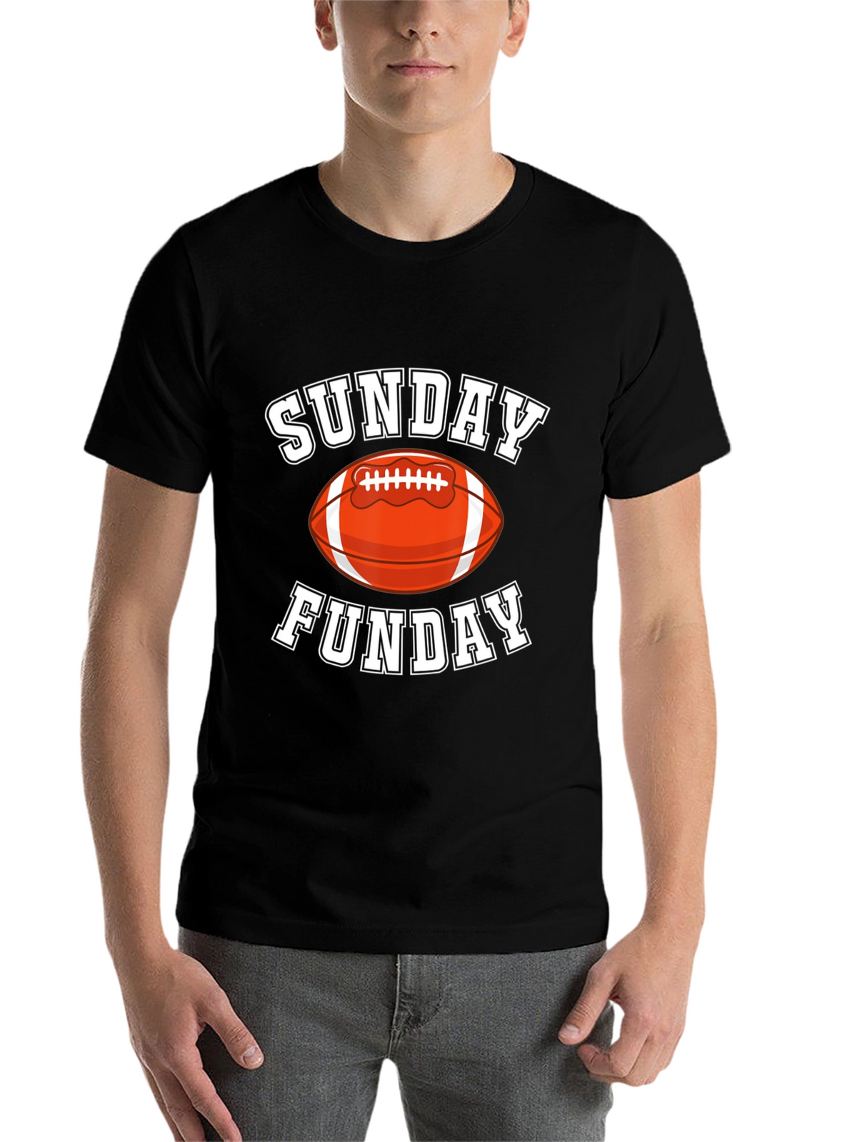 Sunday Funday Football Graphic T-Shirt