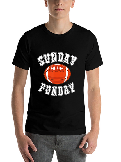 Sunday Funday Football Graphic T-Shirt
