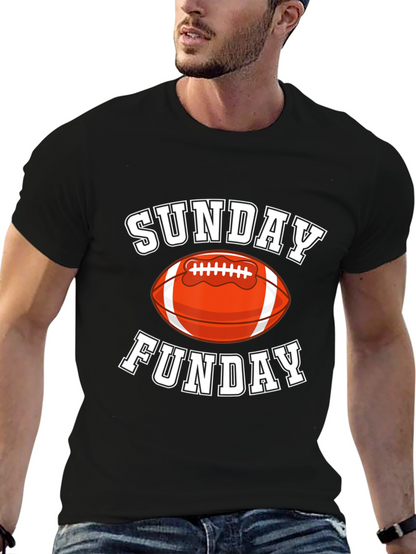 Sunday Funday Football Graphic T-Shirt