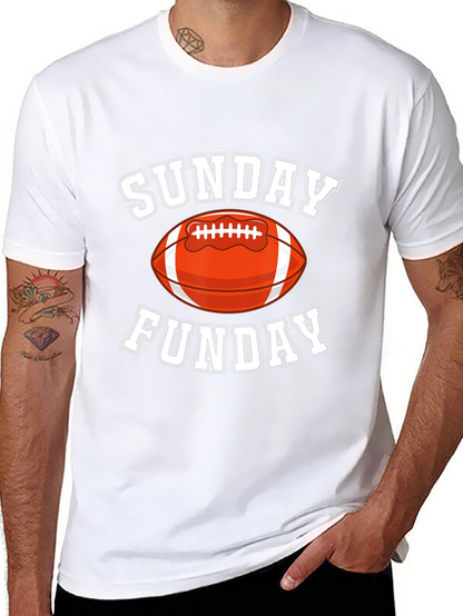 Sunday Funday Football Graphic T-Shirt