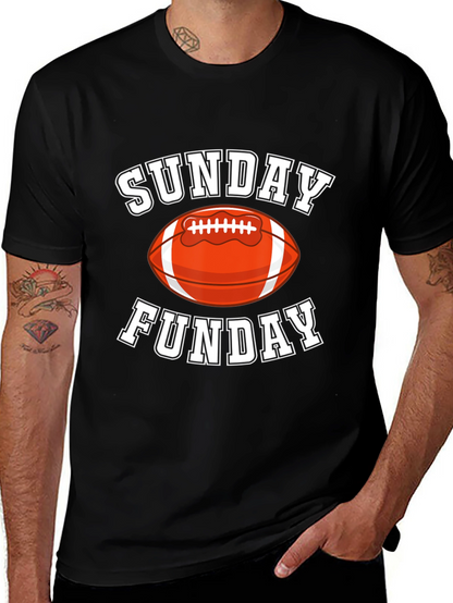 Sunday Funday Football Graphic T-Shirt