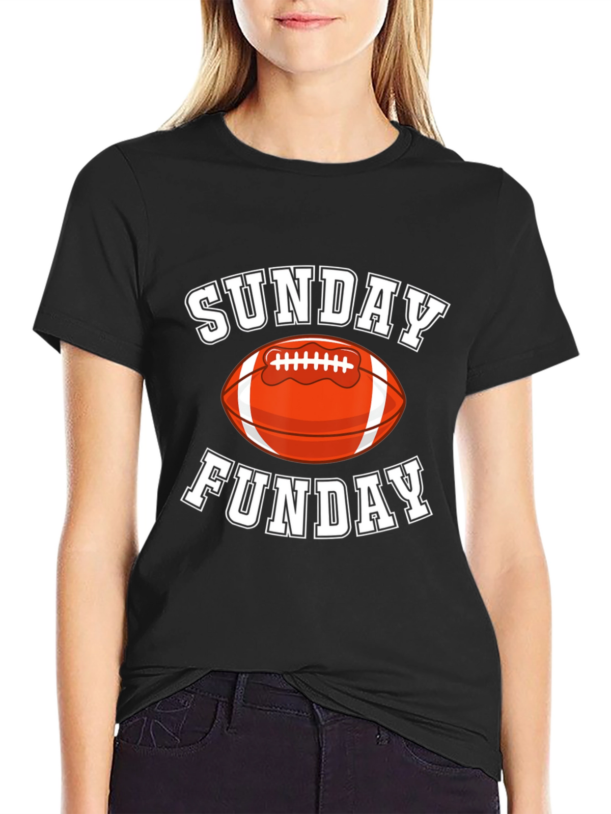 Sunday Funday Football Graphic T-Shirt