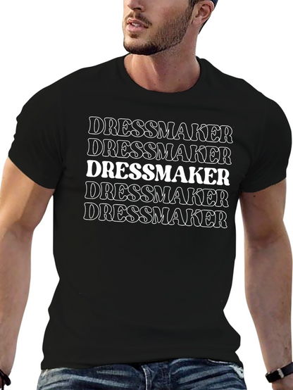 Dressmaker Graphic T-Shirt - Black Crew Neck Tee