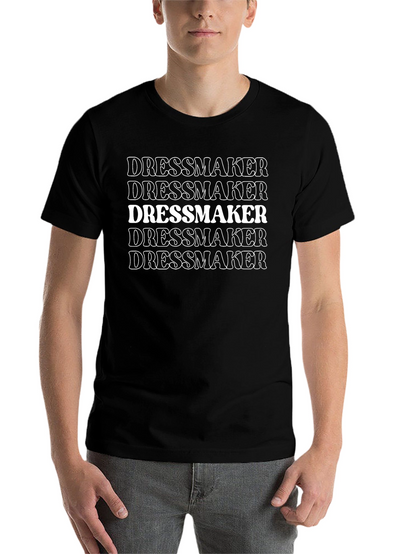 Dressmaker Graphic T-Shirt - Black Crew Neck Tee