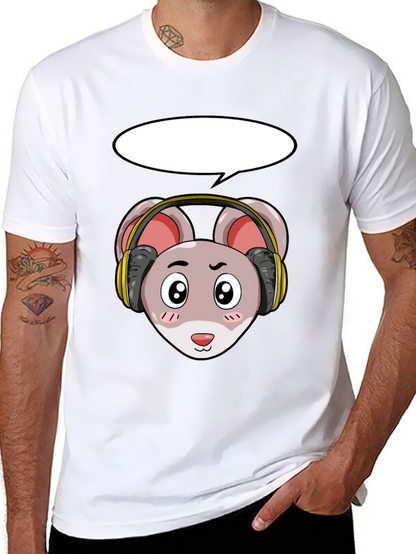Cool Mouse with Headphones T-Shirt