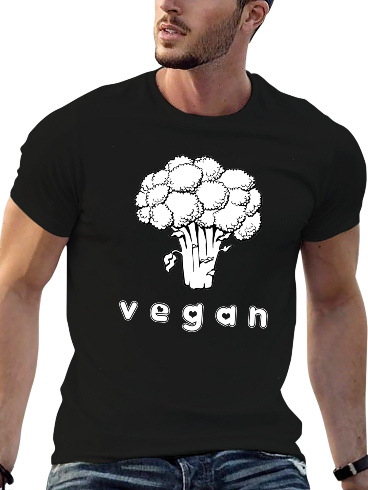 Vegan T-Shirt Cauliflower Graphic Tee