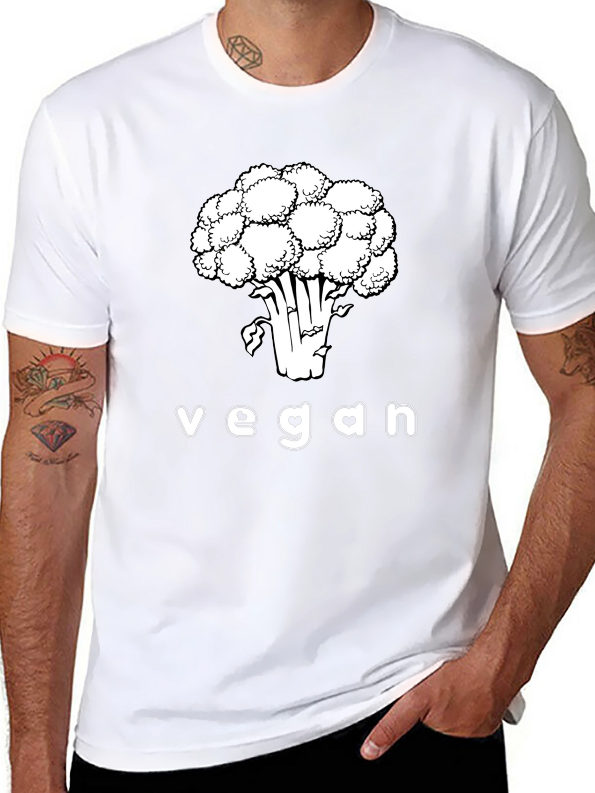 Vegan T-Shirt Cauliflower Graphic Tee