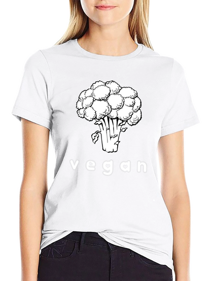 Vegan T-Shirt Cauliflower Graphic Tee
