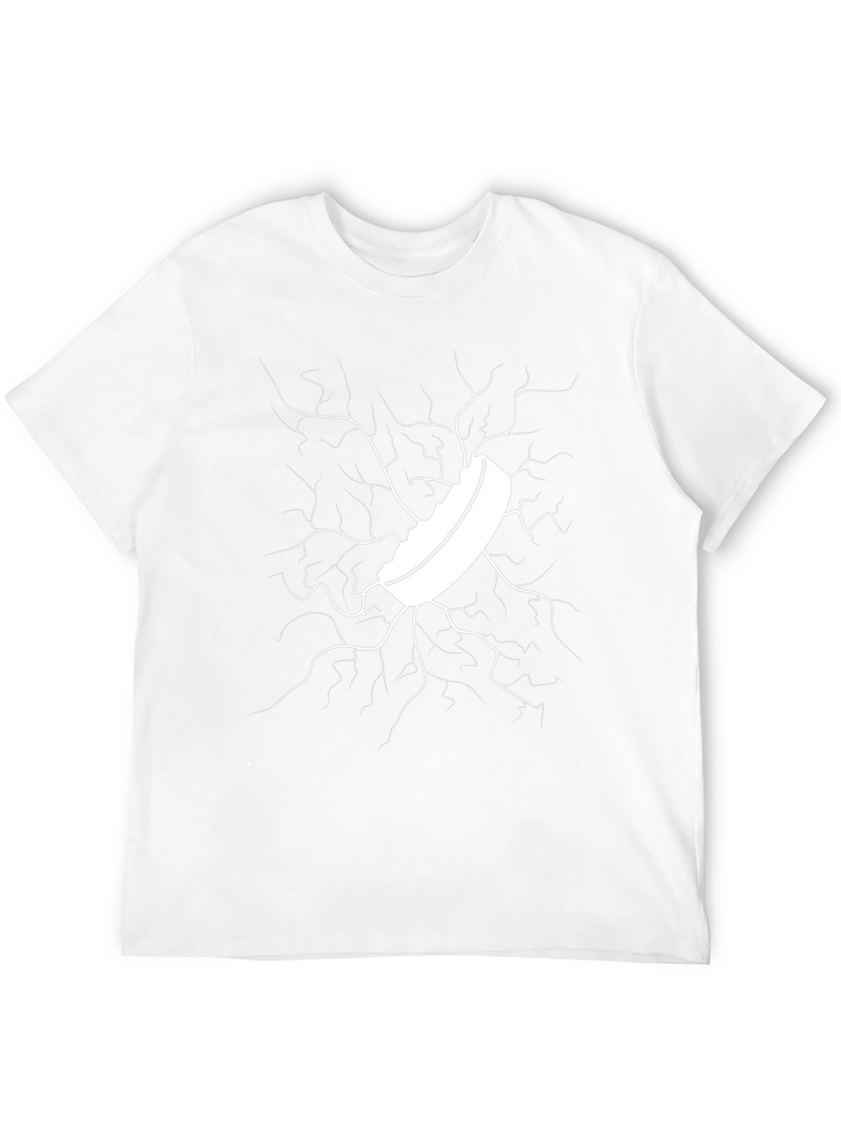 Cracked Ice Hockey Puck Graphic Tee - Black