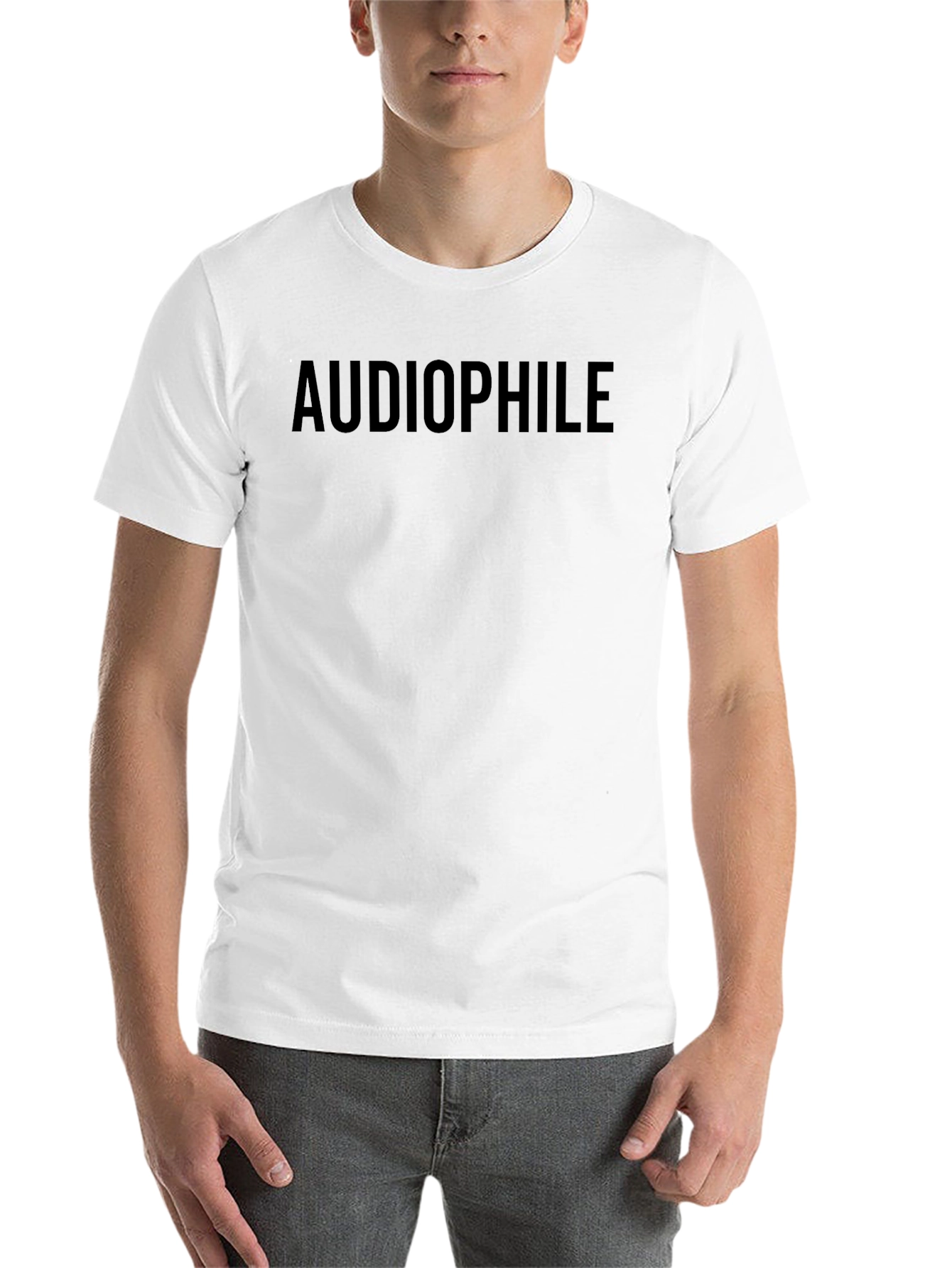 Audiophile Black T-Shirt - Music Lover Tee