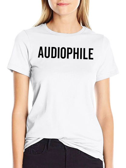 Audiophile Black T-Shirt - Music Lover Tee