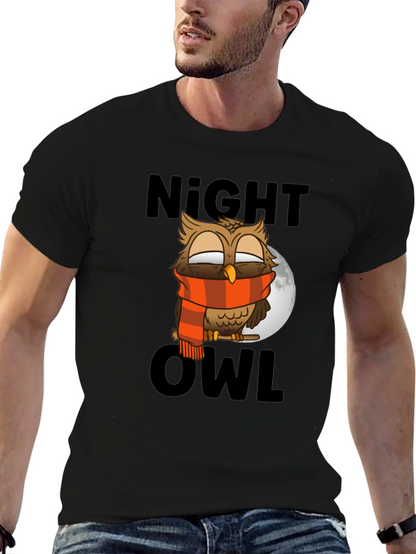 Night Owl T-Shirt - Cool Cartoon Design