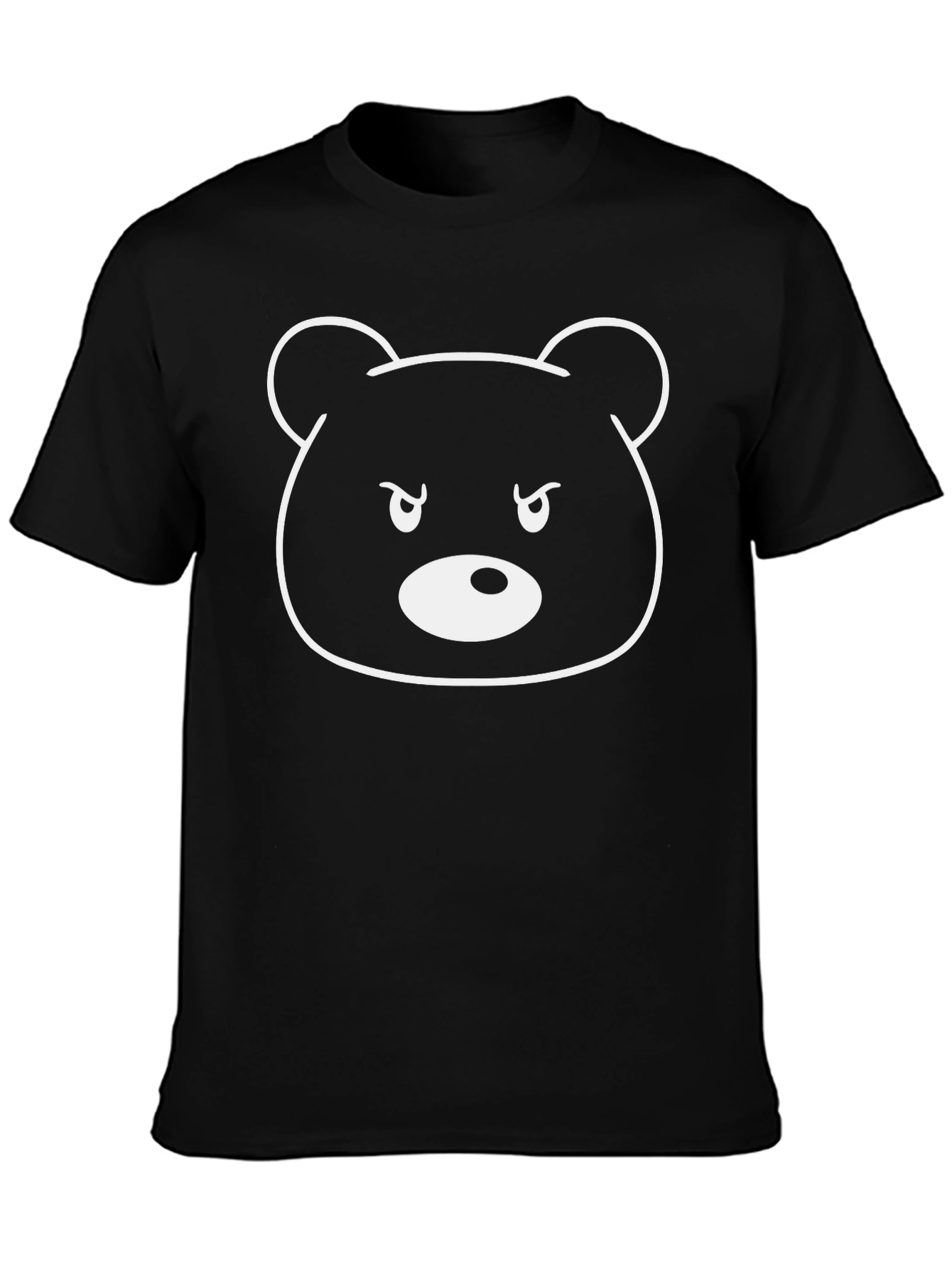 Mens Black Bear Graphic T-Shirt
