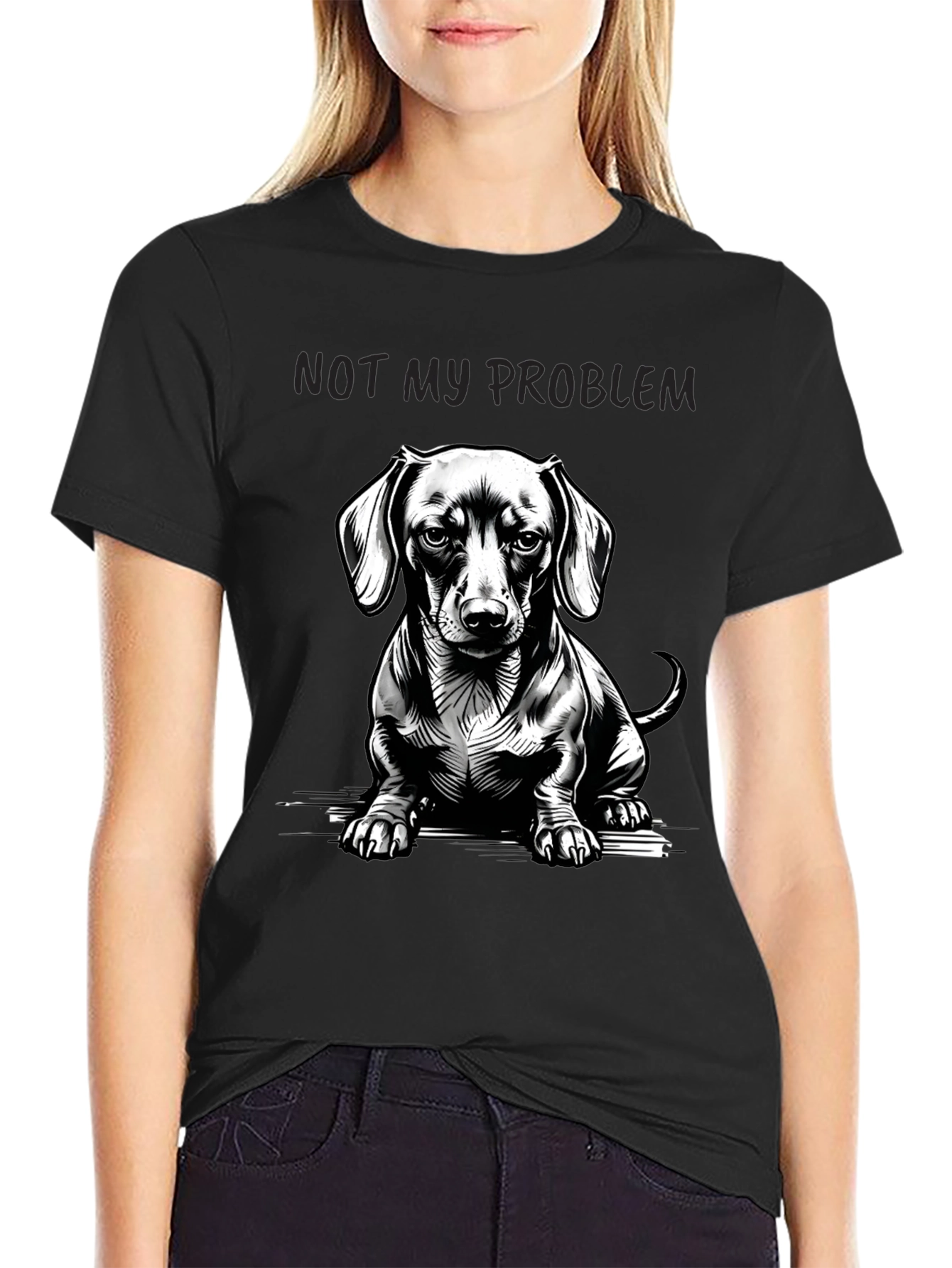 Dachshund Not My Problem Graphic Tee