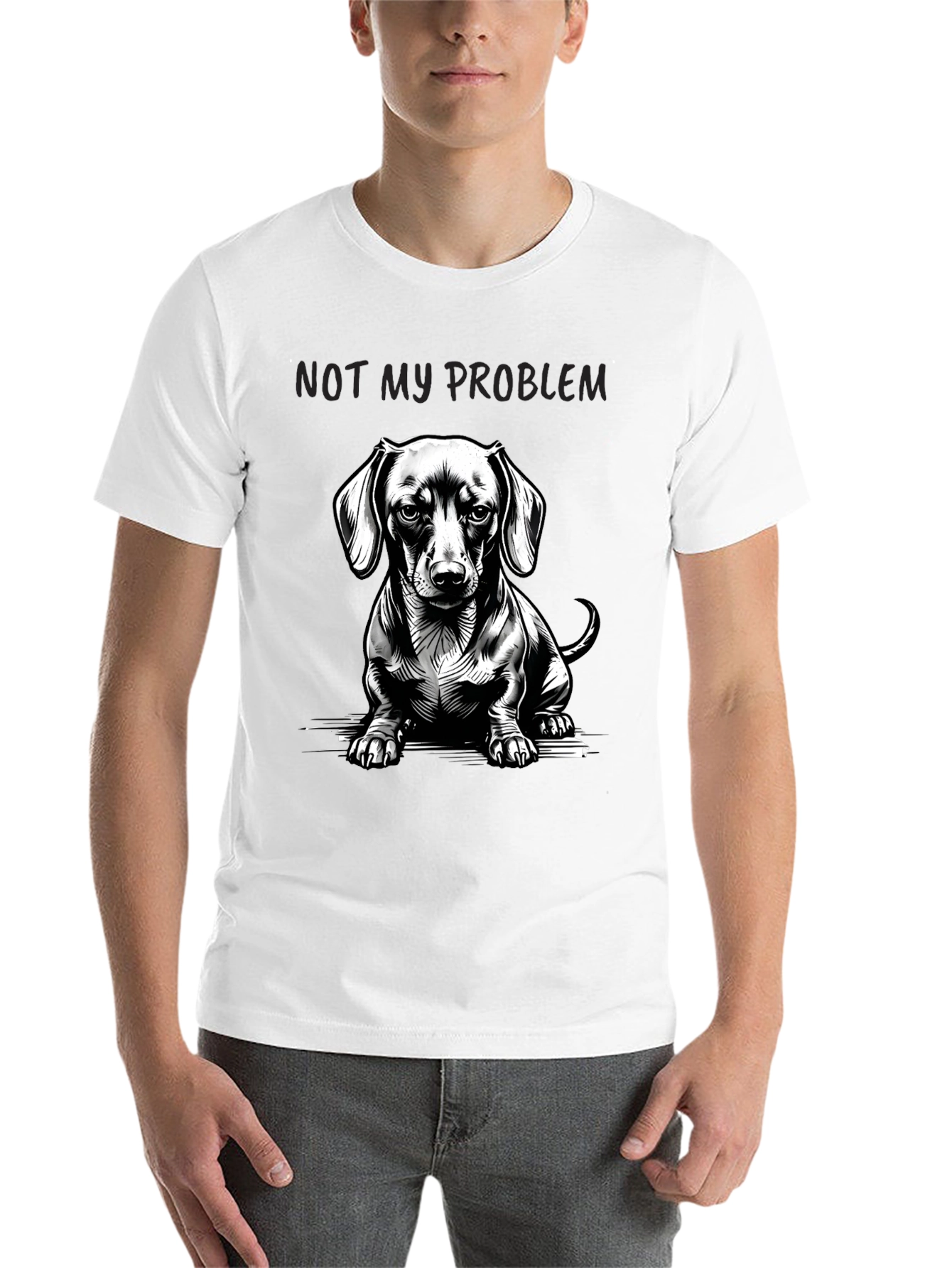Dachshund Not My Problem Graphic Tee