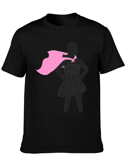 Nevertheless She Persisted Graphic Tee - Black
