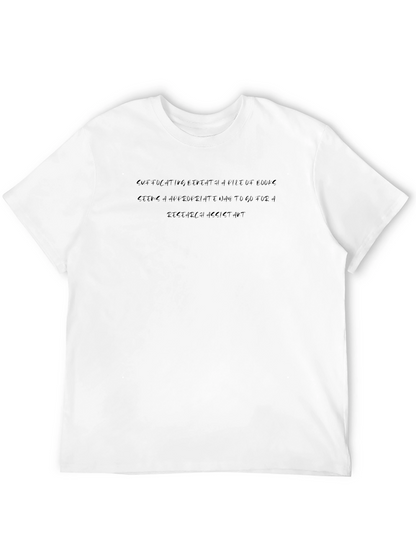 Dark Humor Graphic Tee - Suffocating Research Assistant