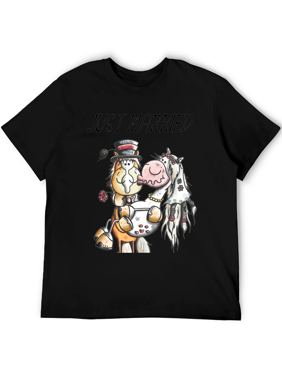 Just Married Horse T-Shirt