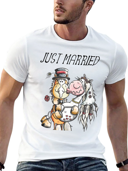 Just Married Horse T-Shirt